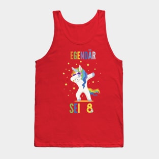 8th birthday unicorn Tank Top